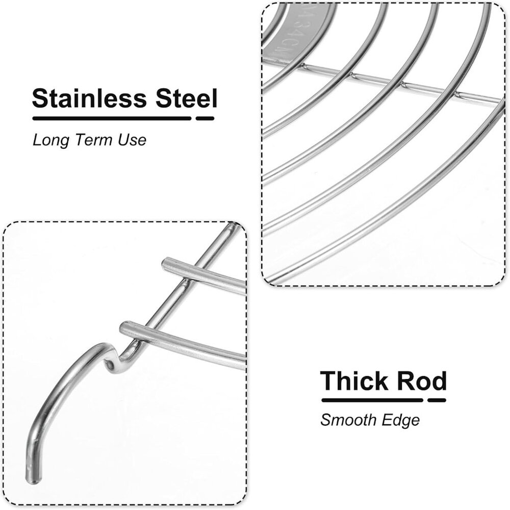 Stainless Steel Oil Drain Frying Oil Drip Rack(1 Rack(36 Cm)) - Picture 4 of 10